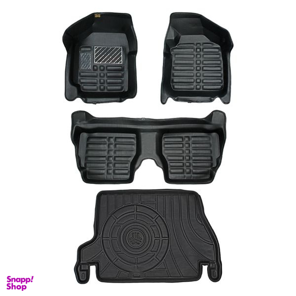 کفپوش پنج بعدی خودرو پانیذ مدل EVA مناسب پراید به همراه کفپوش صندوق