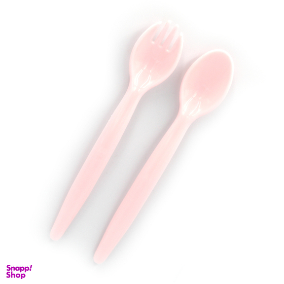 قاشق و چنگال کودک وی کر مدل ساده کد U205 بسته دو عددی