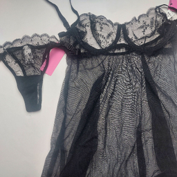 لباس خواب زنانه برتا کد 2200B رنگ مشکی