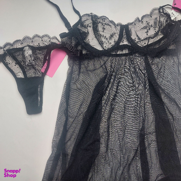 لباس خواب زنانه برتا کد 2200B رنگ مشکی