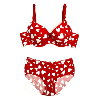 ست لباس زیر زنانه کد 23 رنگ قرمز