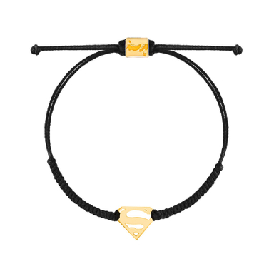 دستبند طلا 18 عیار زنانه پرسته مدل سوپرمن