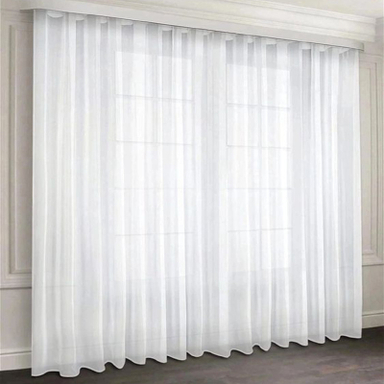 پرده مدل دوخت ساده حریر ساده مات سایز 300x280 سانتی متر