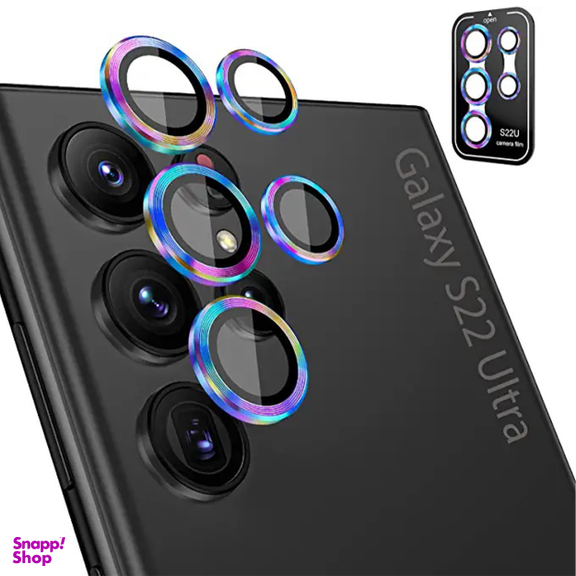 محافظ لنز دوربین بوف مدل Color Lenz Film مناسب برای گوشی موبایل سامسونگ Galaxy S22 Ultra