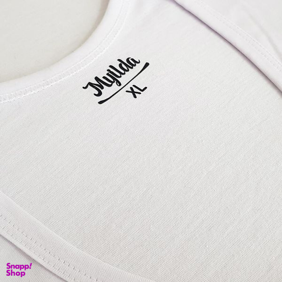 زیرپوش آستین دار مردانه ماییلدا مدل پنبه ای کد 4710-2 رنگ سفید بسته 2 عددی