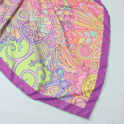 روسری زنانه آنالیا مدل ابریشم مزونی کد a-5077