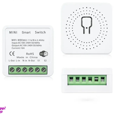 رله پشت کلیدی هوشمند وای‌ فای تویا 16 آمپر مدل PST-AP-SMT