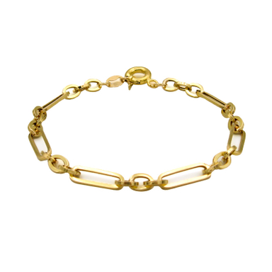 دستبند طلا 18 عیار زنانه کاپانی مدل دیپلمات کد kb024