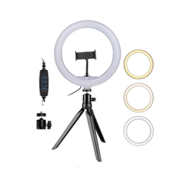 رینگ لایت 26 سانتی متری سی یرا مدل Sierra Ring Light SR-26 CM به همراه سه پایه رومیزی