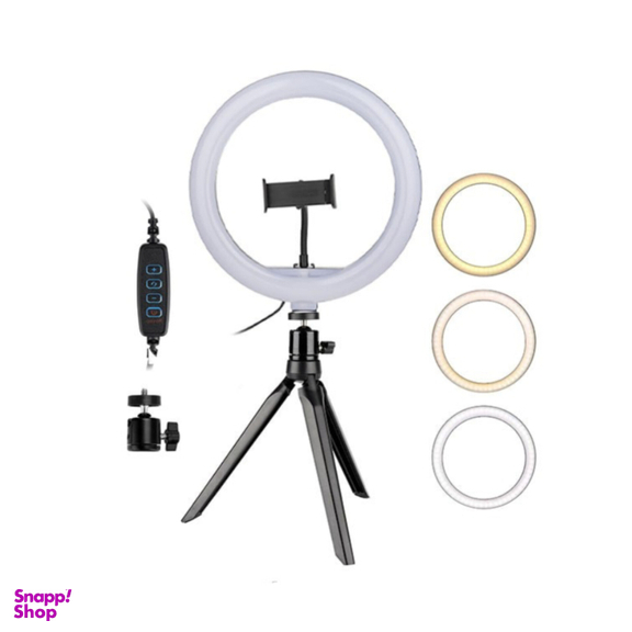 رینگ لایت 26 سانتی متری سی یرا مدل Sierra Ring Light SR-26 CM به همراه سه پایه رومیزی