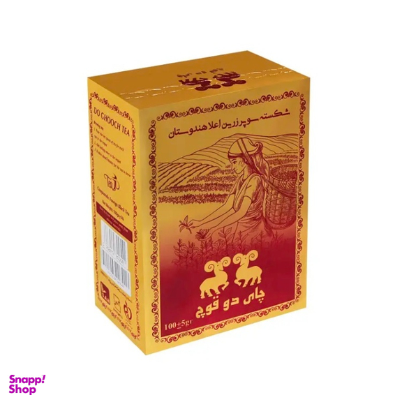 چای شکسته ساده زرین دو قوچ وزن 100 گرم