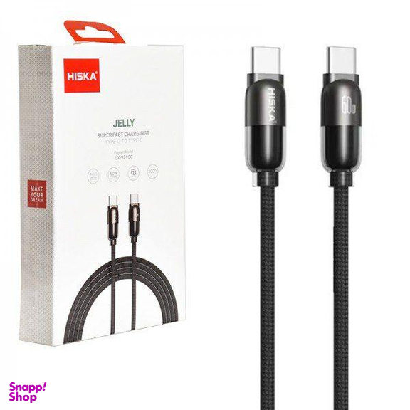 کابل تبدیل Type-C به Type-C هیسکا مدل LX-901CC PD 60W طول 1 متر