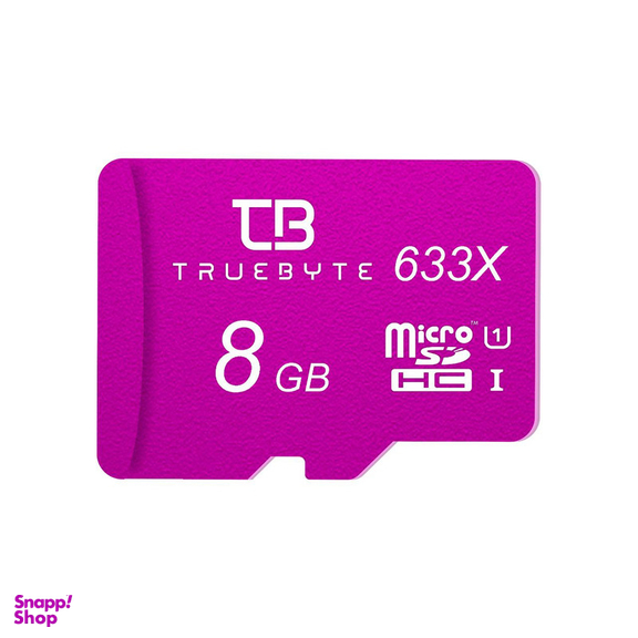 کارت حافظه microSDHC تروبایت مدل 633X کلاس 10 استاندارد UHS-I U1 سرعت 95MBps ظرفیت 8 گیگابایت به همراه آداپتور SD و کارت خوان