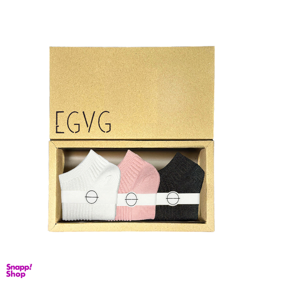 جوراب زنانه egvg طرح کبریتی کد w2-115 بسته 3 عددی