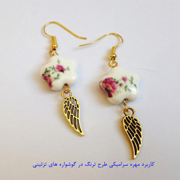 مهره گوشواره طرح گل بسته 100 عددی