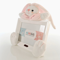 قاب عکس کودک نی نی سیس مدل خرگوش رابیت کد 13x18 PNK