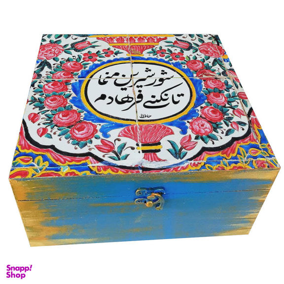 جعبه هدیه مدل سنتی طرح کاشی کد WB117