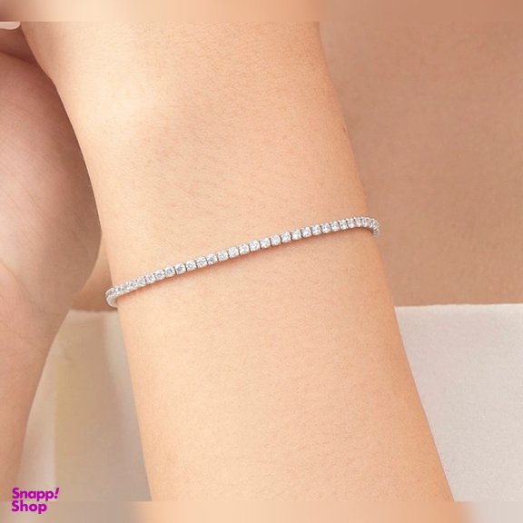 دستبند نقره زنانه مدل تنیسی