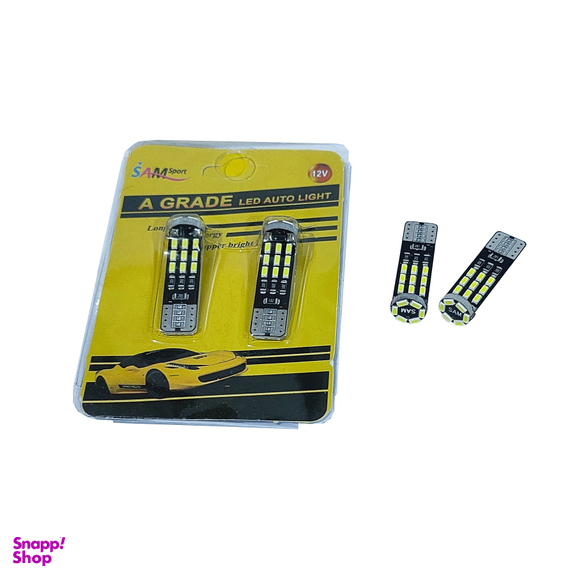 لامپ چراغ خودرو سام اسپرت مدل 24-SMD با نور سفید بسته 2 عددی