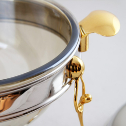 سوفله خوری سالینو مدل استیل برنجی کد 3003-SG