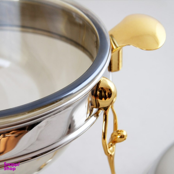 سوفله خوری سالینو مدل استیل برنجی کد 3003-SG