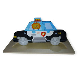 بازی آموزشی پازل برجسته طرح ماشین پلیس