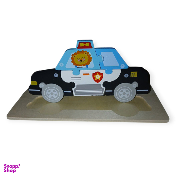 بازی آموزشی پازل برجسته طرح ماشین پلیس