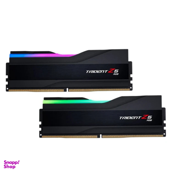 رم دسکتاپ DDR5 دوکاناله 6400 مگاهرتز CL32 جی اسکیل مدل TRIDENT Z5 RGB Black ظرفیت 24 گیگابایت بسته 2 عددی
