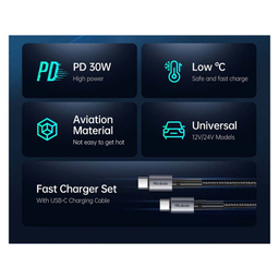 شارژر فندکی مک دودو مدل CC-7493 به همراه کابل Type-C