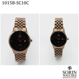 ست ساعت مچی عقربه ای زنانه و مردانه سورین مدل GL1015B-SC10C