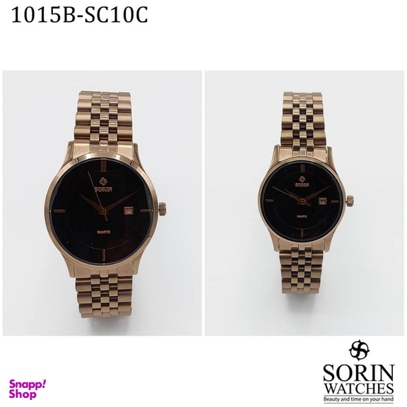 ست ساعت مچی عقربه ای زنانه و مردانه سورین مدل GL1015B-SC10C
