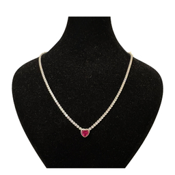 گردنبند نقره زنانه گیرا مدل Diamond G1007