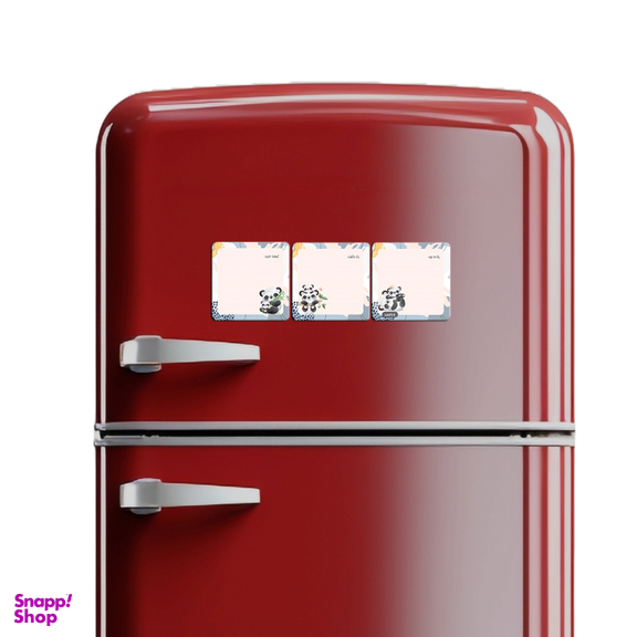 مگنت یخچال لاژید مدل برنامه روزانه کد MGNT032 سایز 9×9 سانتی متر بسته 3 عددی