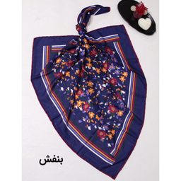 روسری زنانه آنالیا مدل نخی خنک تابستانی طرح گل ریز کد ana-5026