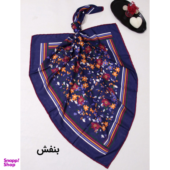 روسری زنانه آنالیا مدل نخی خنک تابستانی طرح گل ریز کد ana-5026