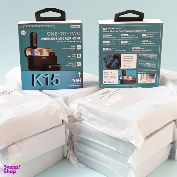 میکروفون بی سیم یقه ای ریمکس مدل K15