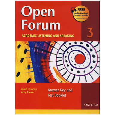 کتاب Open Forum 3 Answer Key and Test Booklet اثر Jenny Duncan and Amy Parker انتشارات آکسفورد