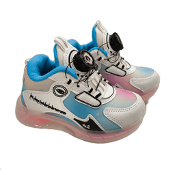 کتانی راحتی مدل فشن پیچی کد 123 رنگ آبی صورتی