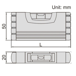 تراز مغناطیسی حباب دار اینسایز مدل 100-4912