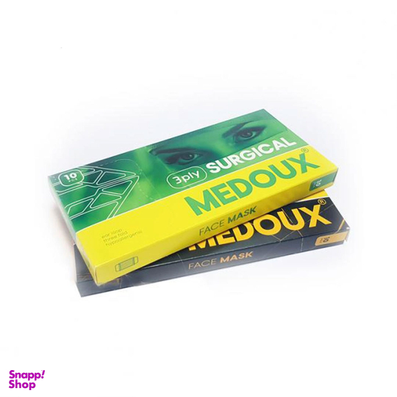 ماسک سه لایه جراحی ویژه مداکس (Medoux) بسته 10 عددی رنگ سبز