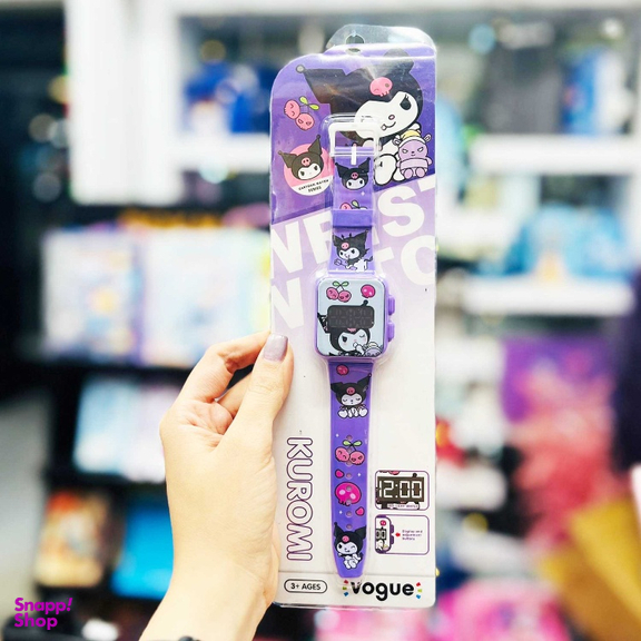 ساعت مچی دیجیتال دخترانه مدل کرومی عروسکی به همراه آویز