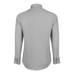 پیراهن آستین بلند مردانه جی تی هوگرو کد 10124 رنگ طوسی