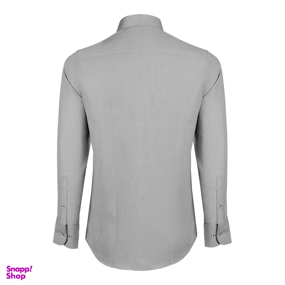 پیراهن آستین بلند مردانه جی تی هوگرو کد 10124 رنگ طوسی