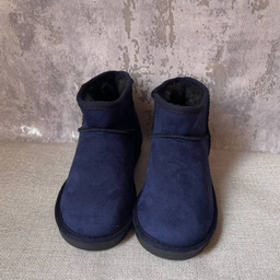 نیم بوت زنانه طرح آگ رنگ سرمه ای