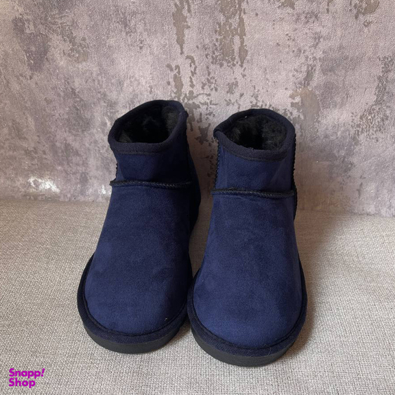 نیم بوت زنانه طرح آگ رنگ سرمه ای