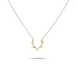 گردنبند طلا 18 عیار زنانه میلی گالری طرح شاخ گوزن کد MT1866