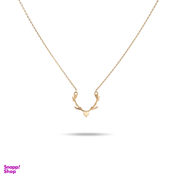 گردنبند طلا 18 عیار زنانه میلی گالری طرح شاخ گوزن کد MT1866