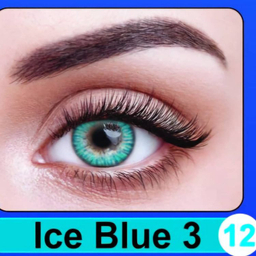 لنز چشم سالیانه نیوویژن رنگ ice blue 3
