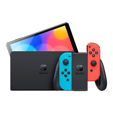 کنسول بازی نینتندو سوییچ اولد به همراه Joy-Con رنگی قرمز و آبی