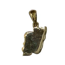 آویز گردنبند طلا 18 عیار دخترانه طرح ایران کد 78